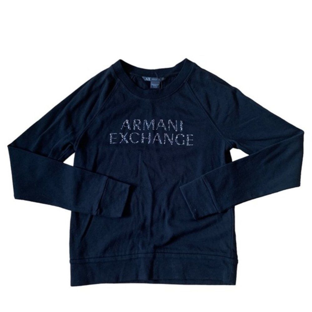 New Armani Exchange Black Sweater Size XXS